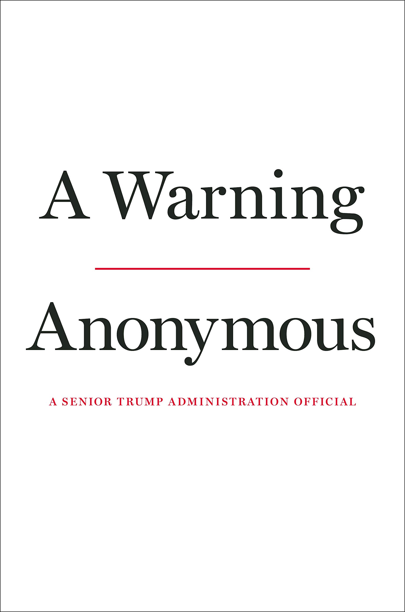 A WARNING – ANONYMOUS
